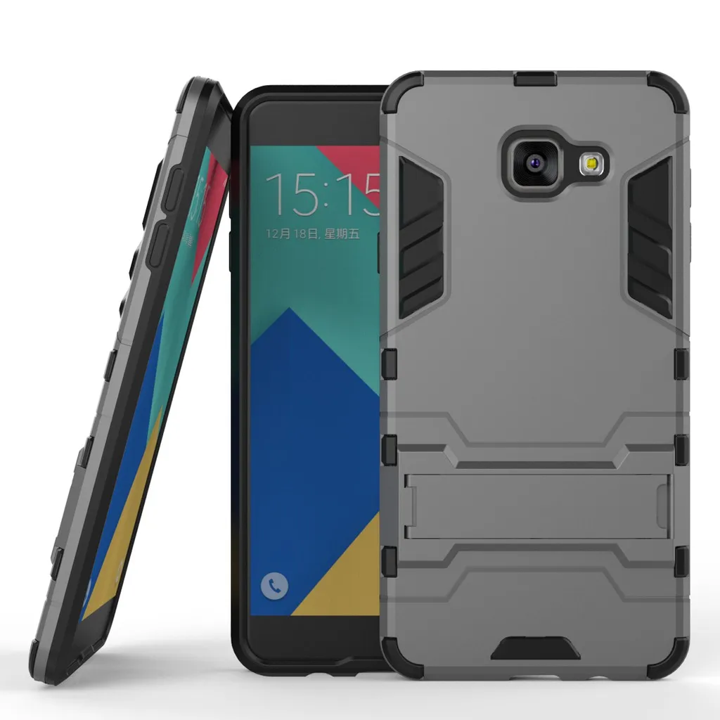 6 видов цветов телефон оболочки для samsung Galaxy A7 2016 Роскошные противоударный TPU + PC