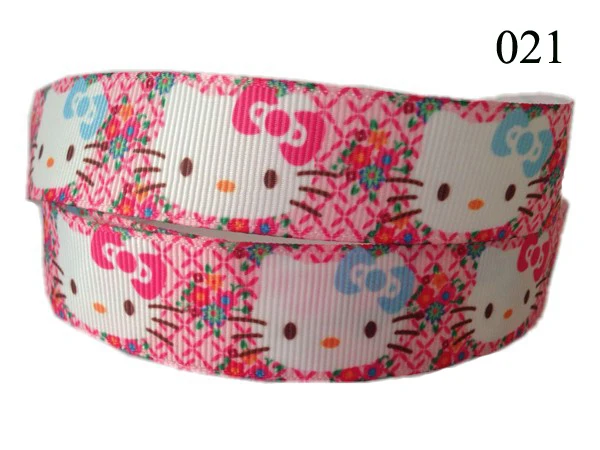 5 м/лот мультфильм напечатанный Grosgrain ленты 7/" 22 мм пробки для бутылок DIY ручной работы подарочная упаковка декоративные ленты Шитье - Цвет: 021