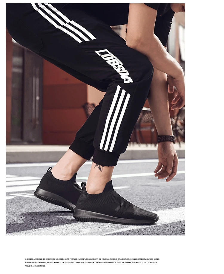 Мужские кроссовки Flyknit; Летняя обувь; Повседневные Дышащие лоферы на плоской подошве; модные мужские теннисные удобные прогулочные туфли из сетчатого материала; большой размер 46