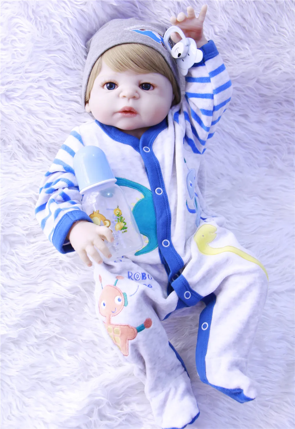 Кукла реборн силиконовая Реалистичная кукла-младенец 22 дюйма 55 см | Игрушки и