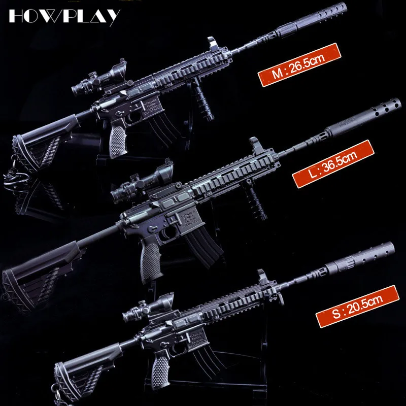 Howplay M416 винтовки металлические пистолет брелок pubg игрушечный снайперская