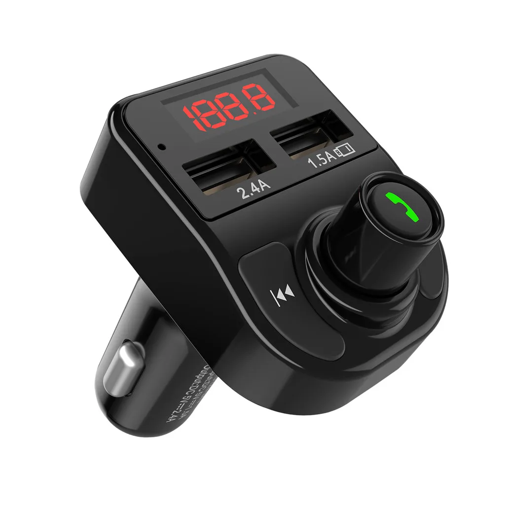 Bluetooth автомобильный комплект 4 2 беспроводной fm передатчик ЖК дисплей MP3 USB