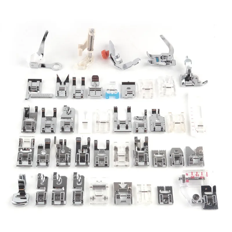 32Pcs/42Pcs Multifunctional Stitch Darning Sewing Machine Parts Domestic Presser Foot Feet Kit Set With Box | Дом и сад