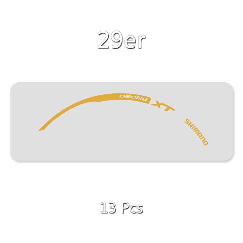29er Refle Yellow Wheel rim stickers/decals of Mountain bike/bicycle For SHIMANO XT M785 Free shipping - Цвет: 29er Refle Yellow