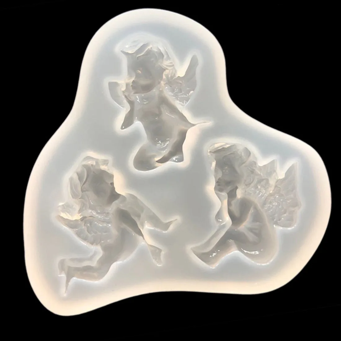 Прозрачные силиконовые формы 3 маленькие ангельские комбинации для эпоксидной