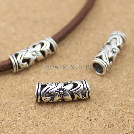 10 шт./лот цветок полые изогнутая прокладка трубки бусины ювелирные изделия