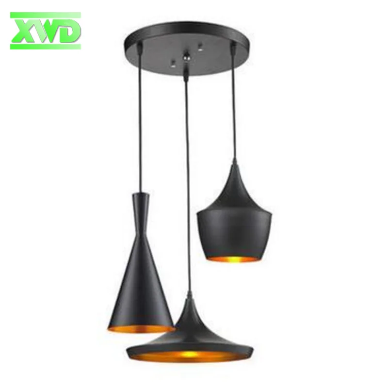 Современный подвесной алюминиевый светильник E27 в виде музыкального инструмента