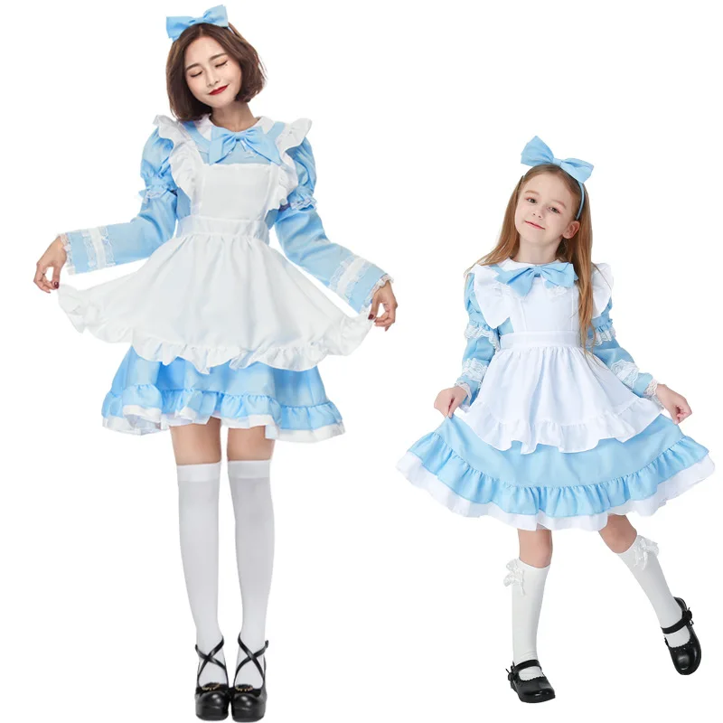 Платье принцессы в стиле Лолиты для мамы и дочки маскарадная одежда Семейные