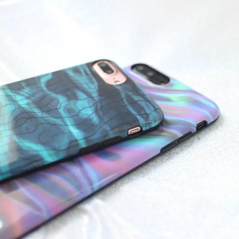 Jiban волна воды Phantom лазерный Телефон чехол для iPhone 7 плюс Мягкие TPU IMD задняя крышка