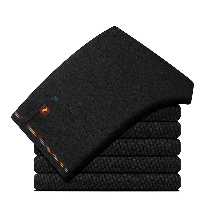 KEGZEIR New Spring Winter Skinny Pants Men Business Casual Trousers Men Brand Clothing Khaki Black Mens Fashion Pants