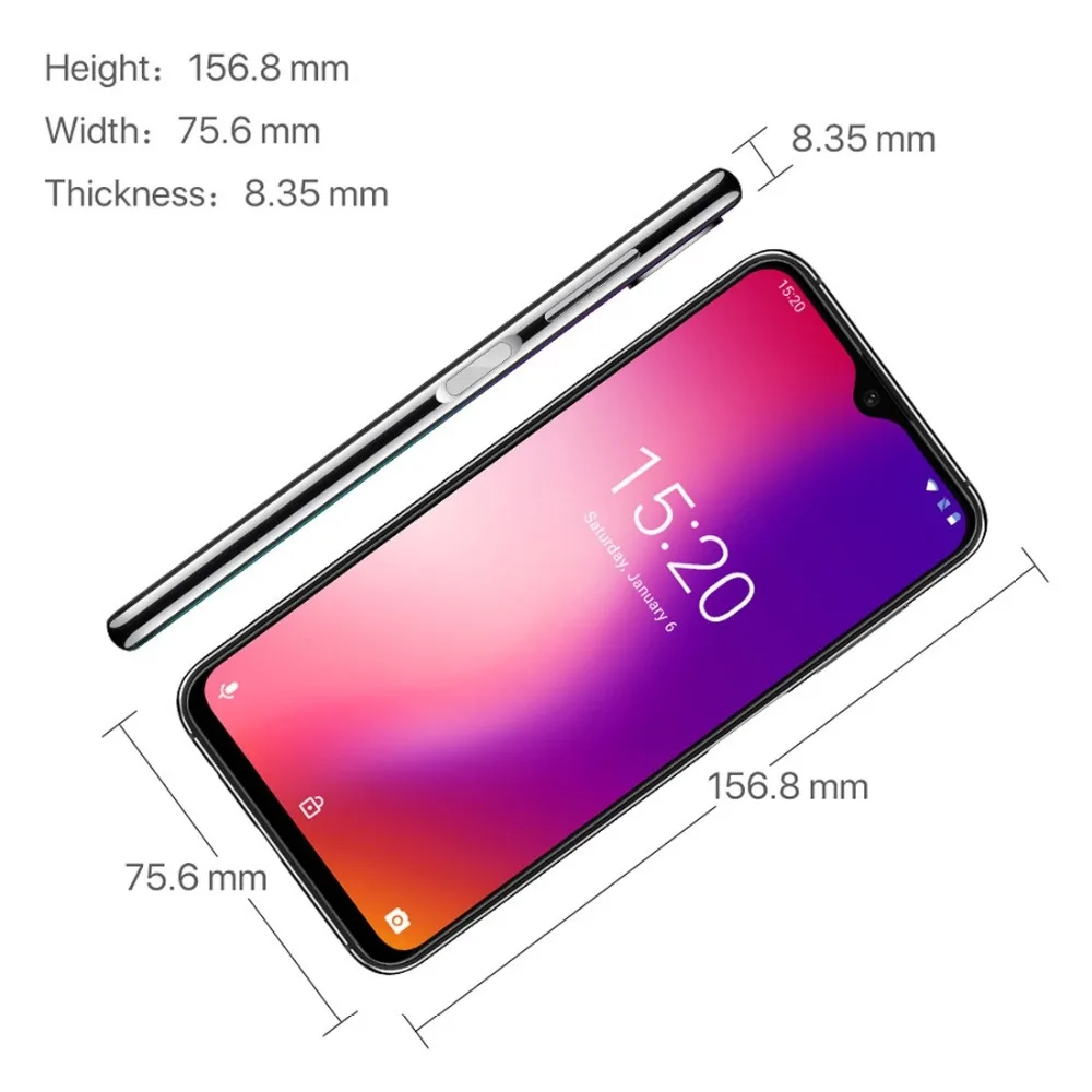 UMIDIGI One Max 4 ГБ 128 Android 8 1 мобильный телефон 6 3 ''лицо разблокировка Fingerpringt ID