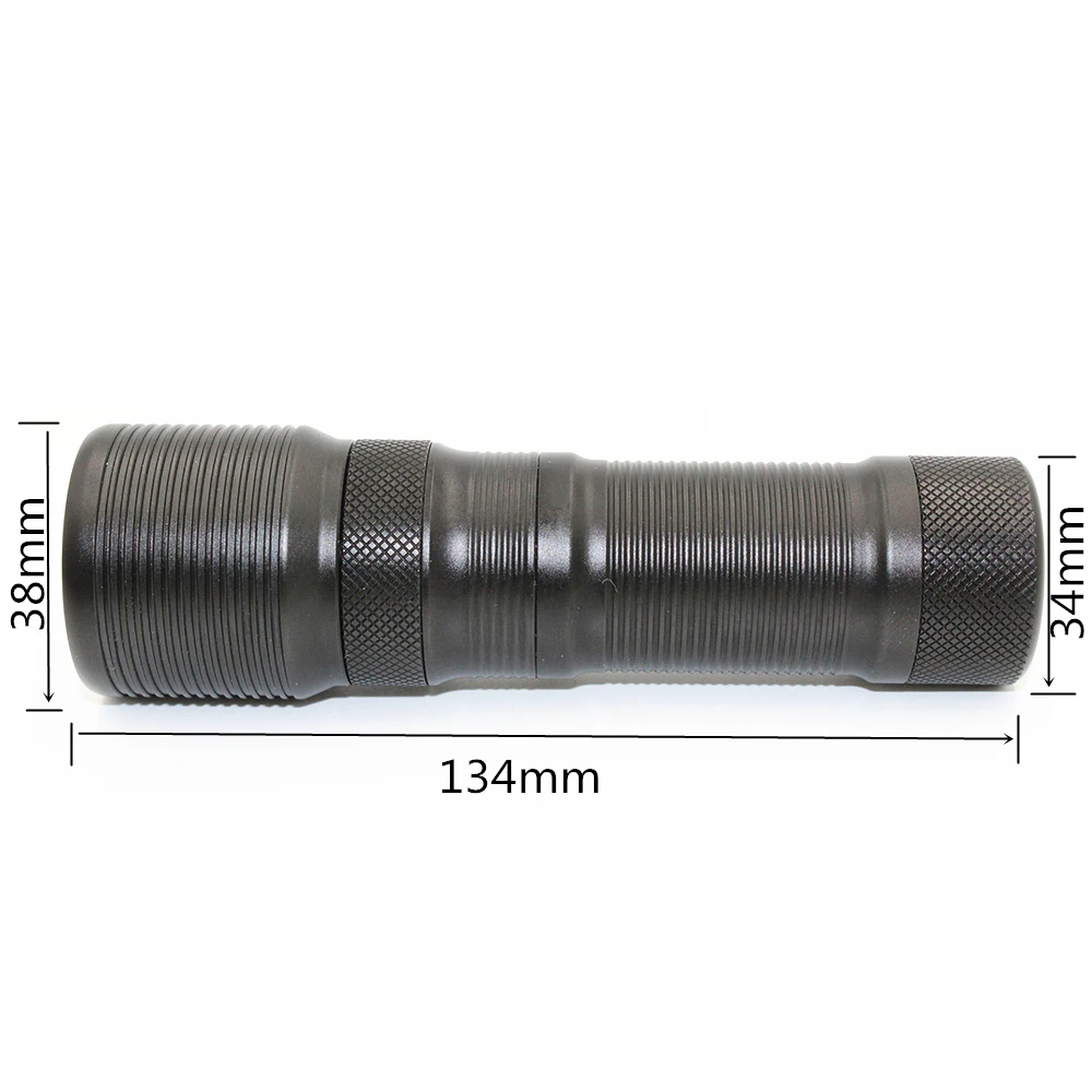 Фото Прочный XM-L2 светодиодный фонарик для дайвинга 1200LM ручной фонарик для дайвинга, фонарь с аккумулятором 26650 №5