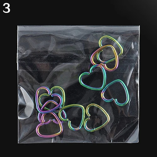 10 шт. женские серьги из нержавеющей стали в форме сердца спиральный для хряща