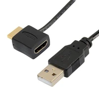 hdmi male female av adapter 50cm1 6ft with usb 2 0 power supply connector new arrival