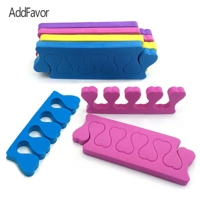 AddFavor 10 шт. сепаратор для пальцев ног инструмент маникюра и педикюра Эва корректор