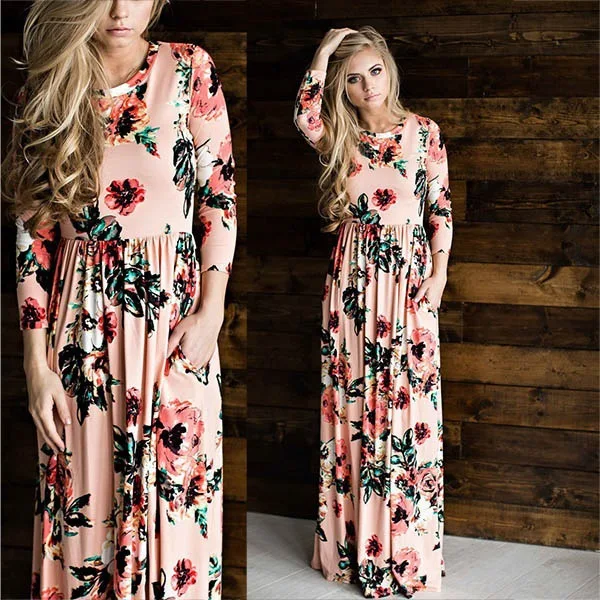 AVODOVAMA M Летнее Длинное платье женские Вечерние Платья с цветочным принтом Boho
