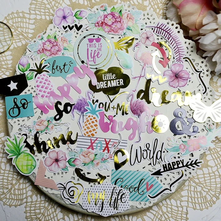49pcs Little Dreamer Paper Stickers for DIY Scrapbooking/photo album Decoration Card Making Crafts | Дом и сад