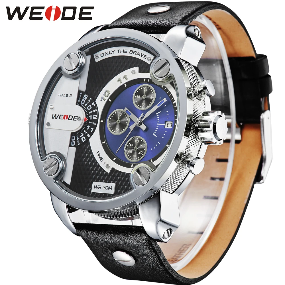 Бренд WEIDE многофункциональные мужские спортивные часы с двойным часовым поясом