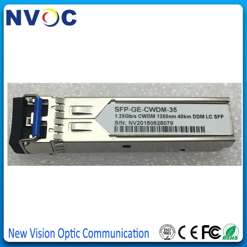 1 25 г 1350нм дуплекс однорежимный 40 км 1270нм ~ 1610нм двойное волокно LC CWDM SFP волоконный