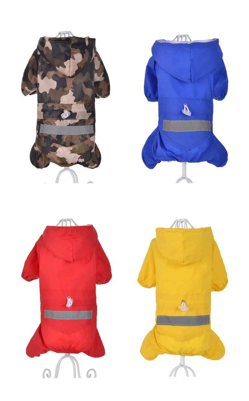 DRESSPET плащ для собак водонепроницаемый полиэстер пальто куртка для маленьких и средних собак дождевик XXL