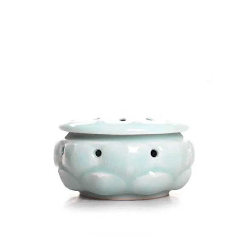 B Керамический сплав курильница Longquan Celadon инструмент ручной работы античный медный для благовоний кадильница для сандалового дерева, ладана S - Цвет: B
