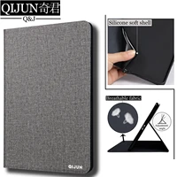 qijun tablet flip case for apple ipad 9 7 inch 2017 ipad5 protective stand cover silicone soft shell fundas capa for a1822 a1823