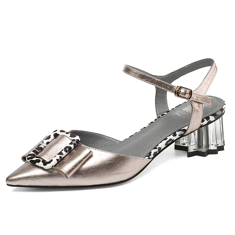 Shoes Woman Ankle Strap Sandals Female Summer Luxury Brand Strappy Pumps Women Solid Heels Ladies Slingbacks Sandles | Обувь