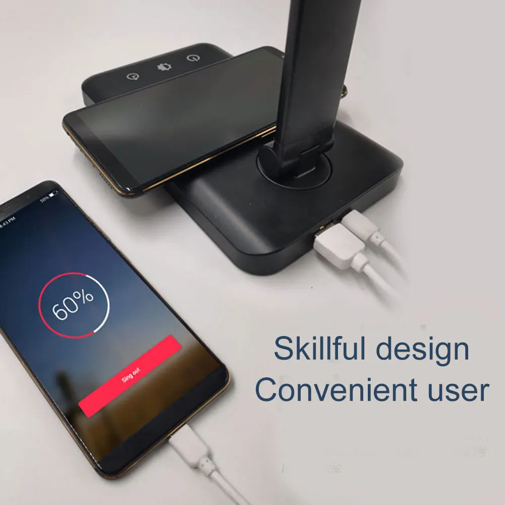 Лучший складной настольный светильник из алюминиевого сплава регулируемая