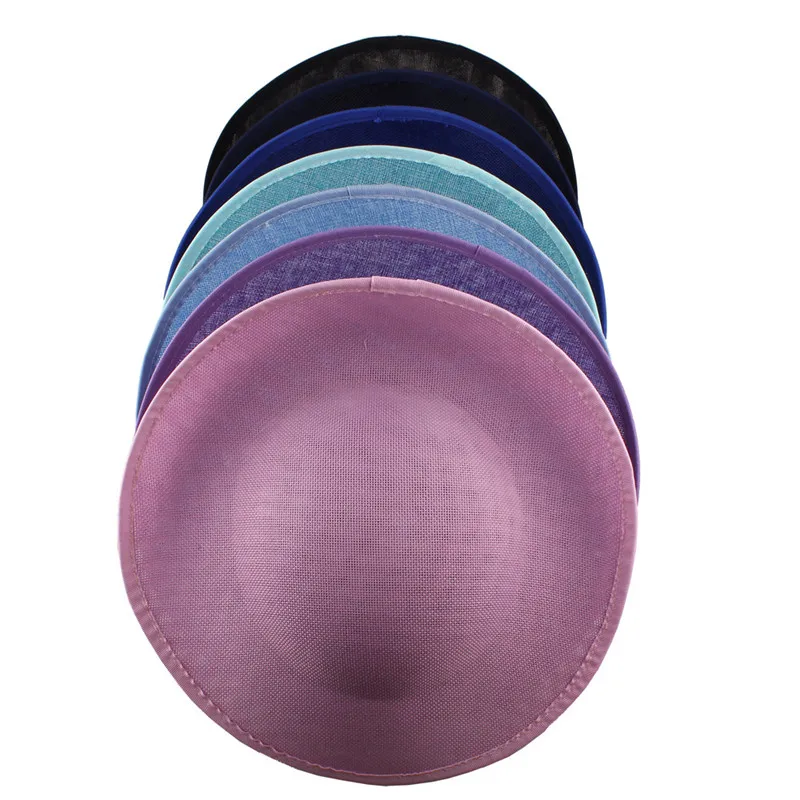 Новое поступление 30 см большие millinery имитация Sinamay вуалетки базовые вечерние головные уборы DIY аксессуары для волос Коктейльные головные уборы 6 шт./партия