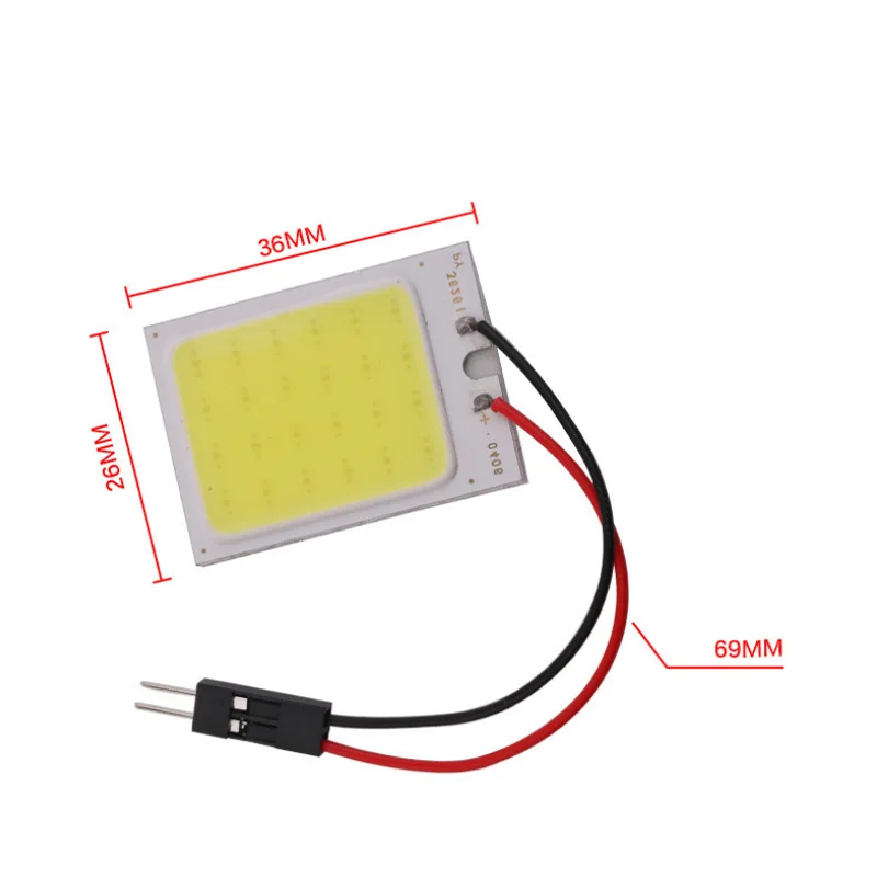 1 комплект светодиодный ксеноновый Белый T10 24SMD COB купольный светильник лампа