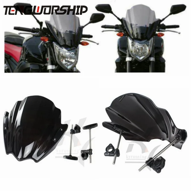 Для Moto parabrisas de pantalla para 2008 2017 2018 2019 Honda Hornet CB600F CB 600 F CB599 CB650F CB650R CB500F CB500X|Накладки и