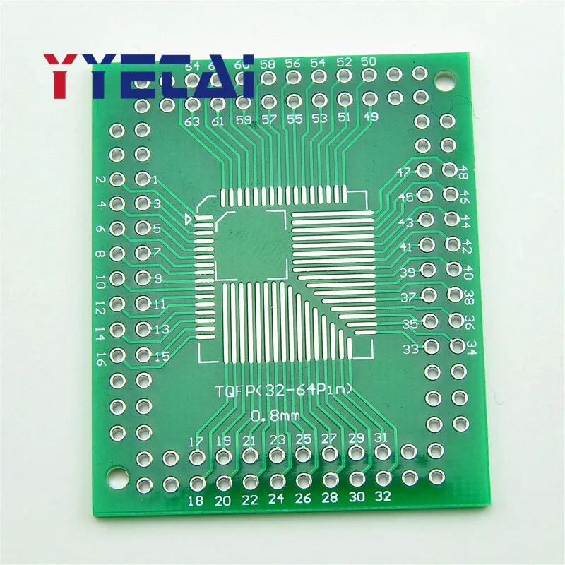 10 шт. FQFP TQFP 32 44 64 80 100 LQFP SMD Встроенный адаптер 0 5/0 8 мм пластина DD|Выключатели| |