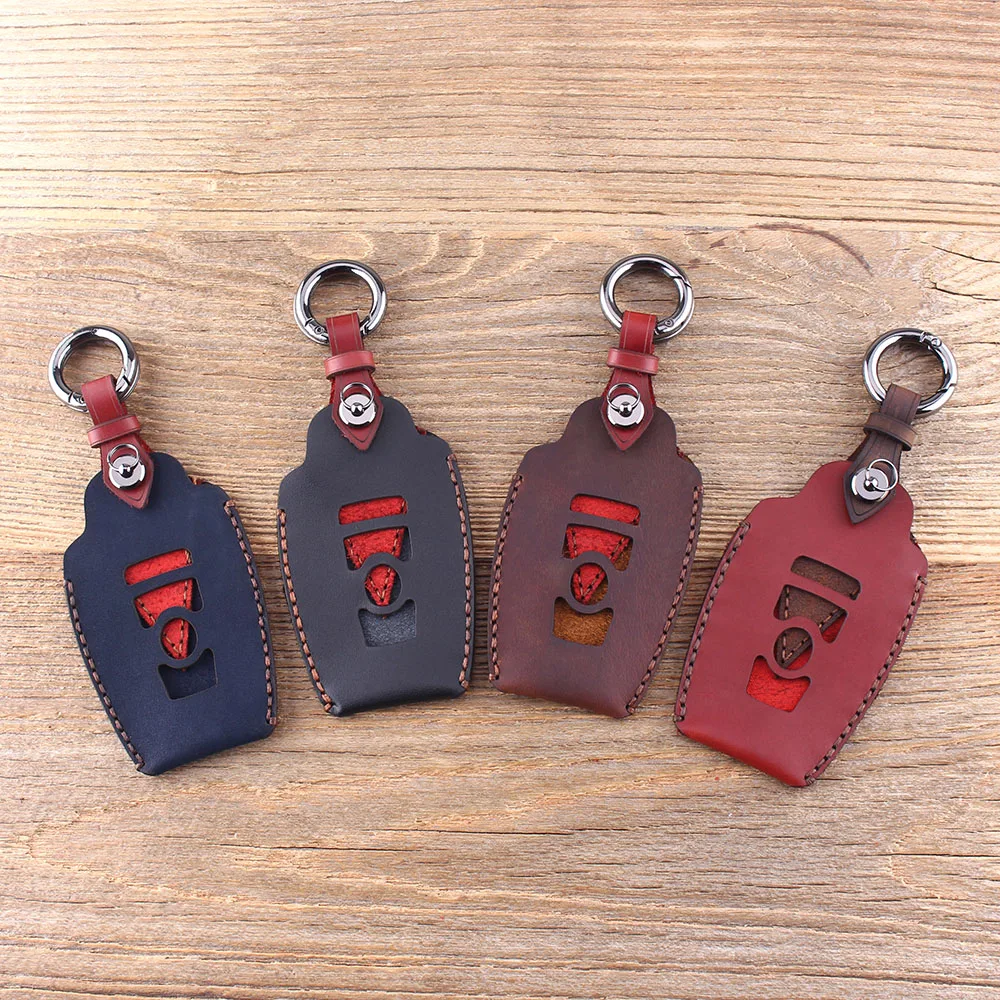 Dandkey 4 Buttons Smart Remote Leather Keyless Shell Car Key Cover For BMW F CAS4 5 Series 7 Fob Case | Автомобили и мотоциклы