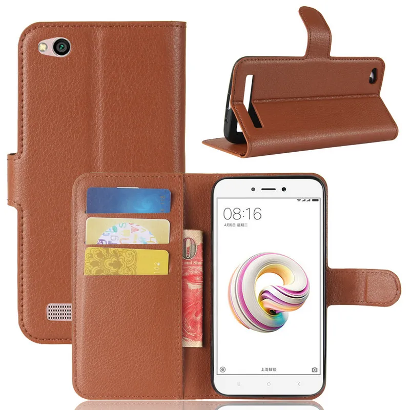 Кожаный чехол бумажник для Xiaomi Redmi 5A Note Prime 5 Plus кожаный книжка 6 Pro 6A|case for xiaomi|leather