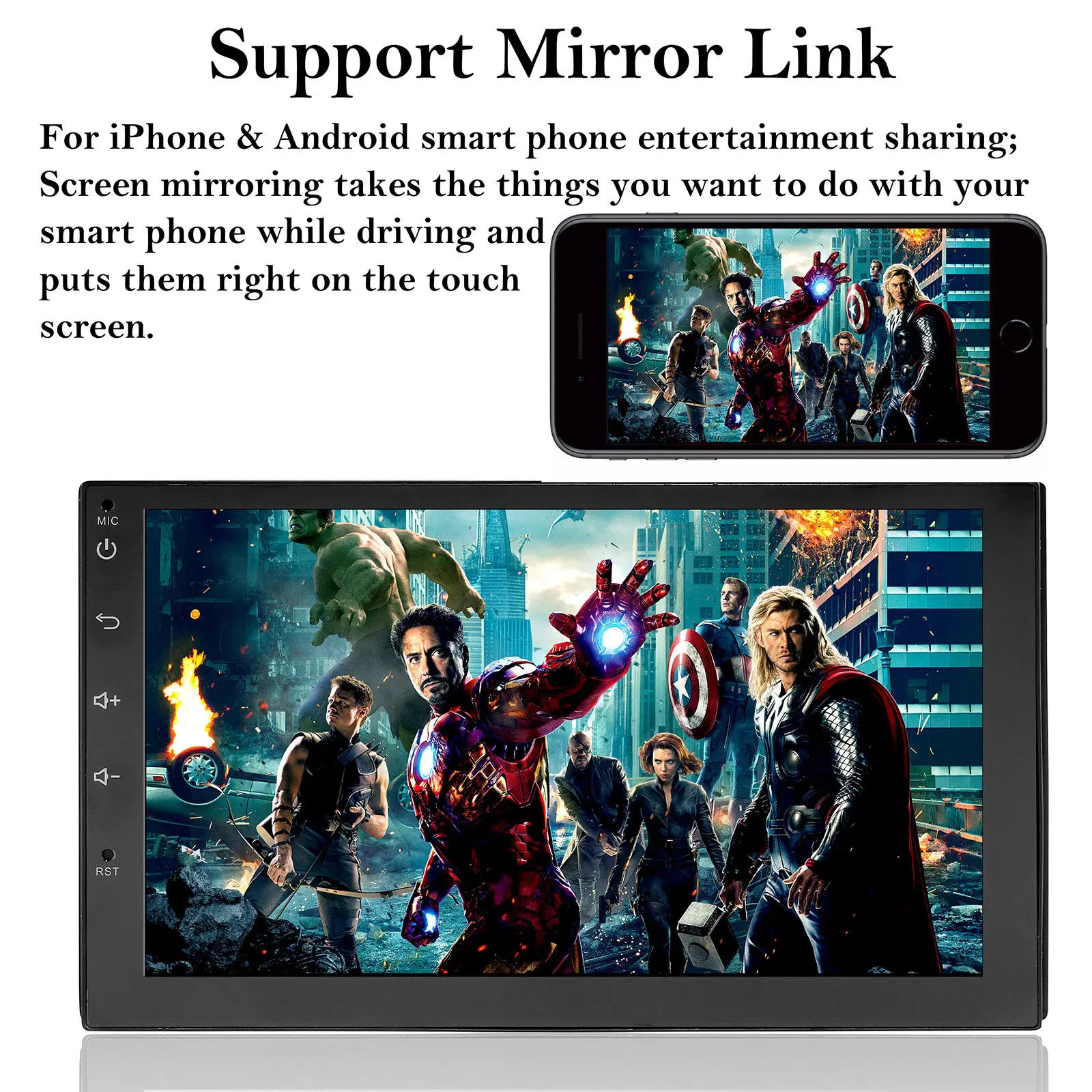 2 Din Android Car radio Multimedia Video Player Universal auto Stereo GPS MAP For Volkswagen Nissan Hyundai Kia toyota CR-V | Автомобили и