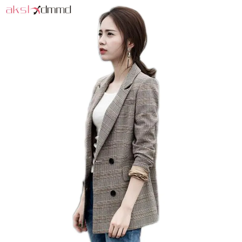 Женский блейзер AKSLXDMMD весенний в клетку LH1343|female jacket|womens casual blazersblazer female |