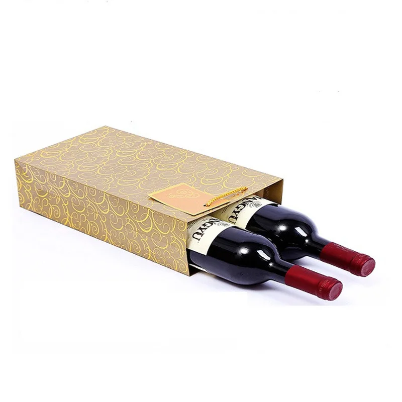 100 шт./лот Роскошный Золотой Серебряный бумажный подарочный пакет с ручкой для