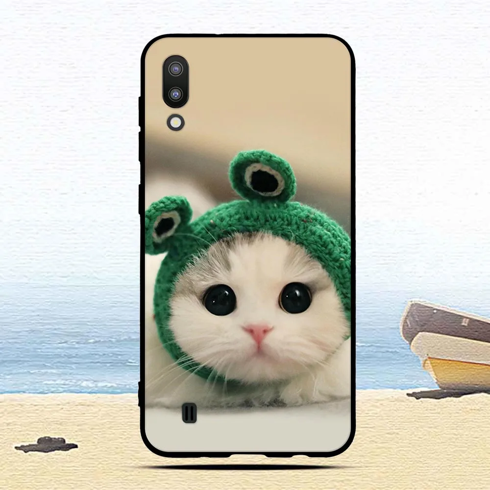 Мягкий чехол из ТПУ для Samsung Galaxy M10 M 10 милые животные с рисунком задняя крышка