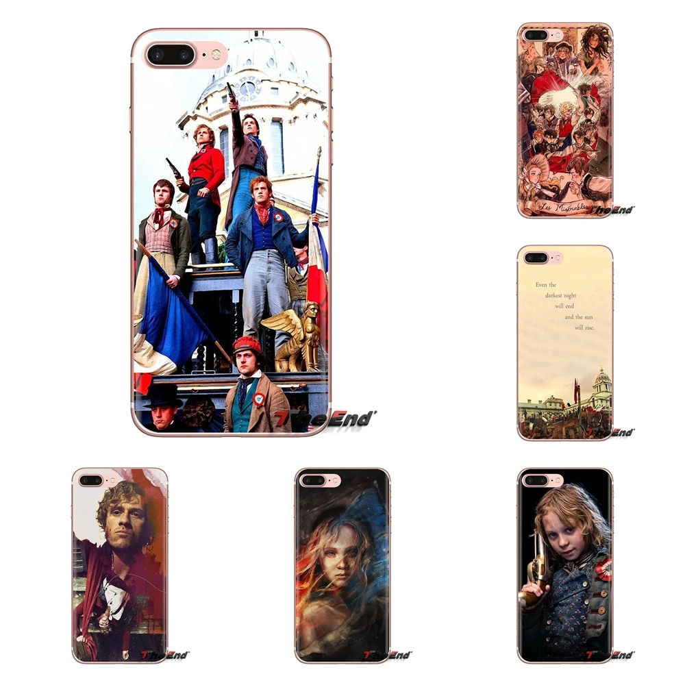 Прозрачный ТПУ чехол охватывает Les Miserables смешанные иллюстрации для Huawei Mate Honor 4C 5C
