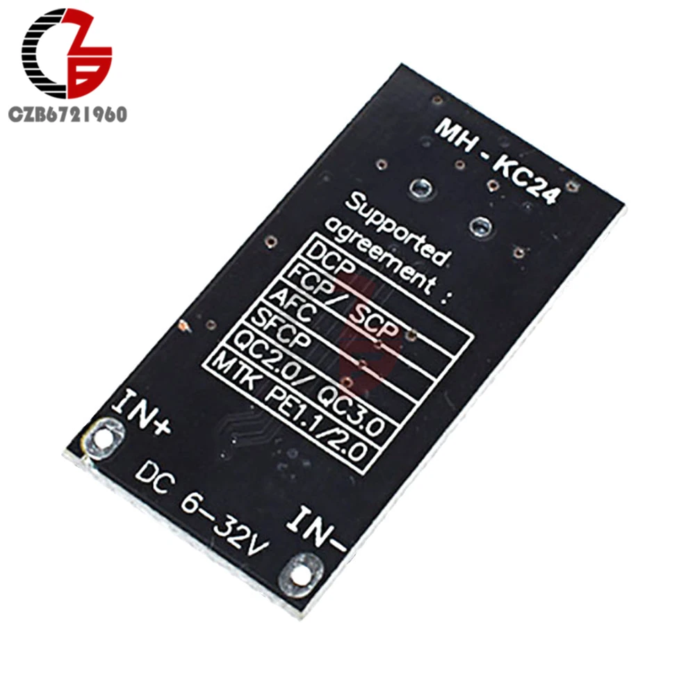 USB 1/2/4 QC3.0 QC2.0 кабель для быстрой зарядки с зарядная плата с источником питания от постоянного тока, 6-32 в пост Шаг вниз автомобиля Мощность преобразователь питания Зарядное устройство, монокальция фосфат FCP SCP АФК