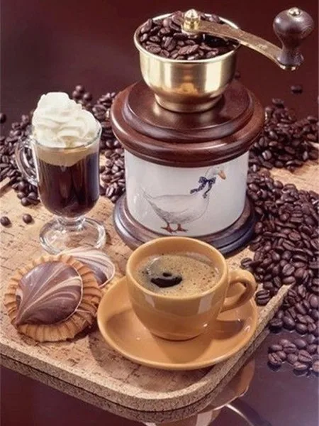 V7984 Evershine Diamond Embroidery Full Display Diamond Mosaic Picture Of Rhinestones Paint Diamond Painting Coffee Cross Stitch Kit - Цвет: V7984