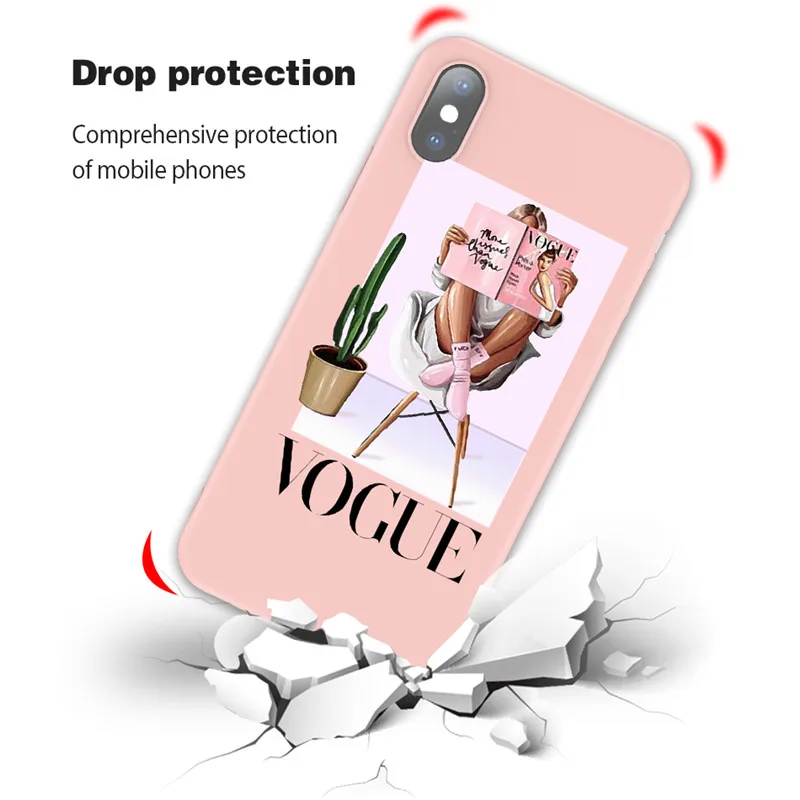 USLION Мягкий силиконовый чехол для iPhone X XS Max XR 8 7 6 6s Plus 5 5s SE Черный Коричневый мамы и