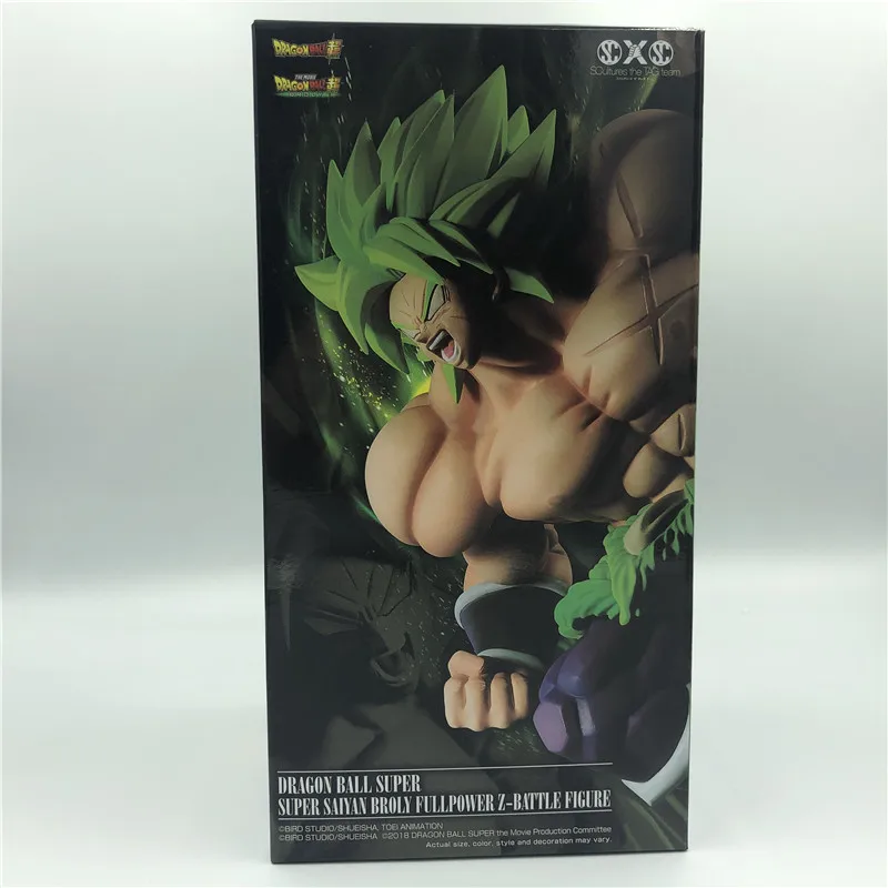 Dragon Ball Z Super Broly Movie Ver. Зеленые волосы против Гоку броли Супер Saiyan боевой формы ПВХ Фигурки Модель DBZ 24 см