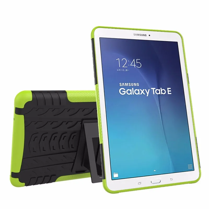 

Dazzle Impact Hybrid Armor Kickstand Hard TPU +PC Back Cover Case For Samsung Galaxy Tab E 9.6 inch T560 T561 Tablet Case
