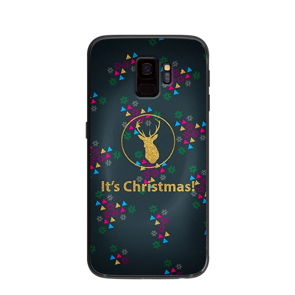 Мягкий чехол для телефона с рождественскими огнями samsung Galaxy S6 S7 S8 S9 S10e Plus Note 8 9