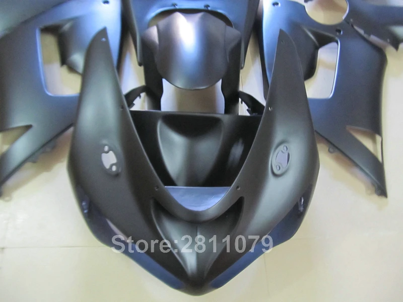 Высококачественный пластиковый обтекатель для Kawasaki Ninja ZX6R 05 06 матовый черный 2005