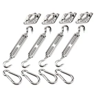 Набор креплений для тента, для установки солнцезащитных козырьков, из нержавеющей стали, квадратный прямоугольный Парус От Солнца Fi