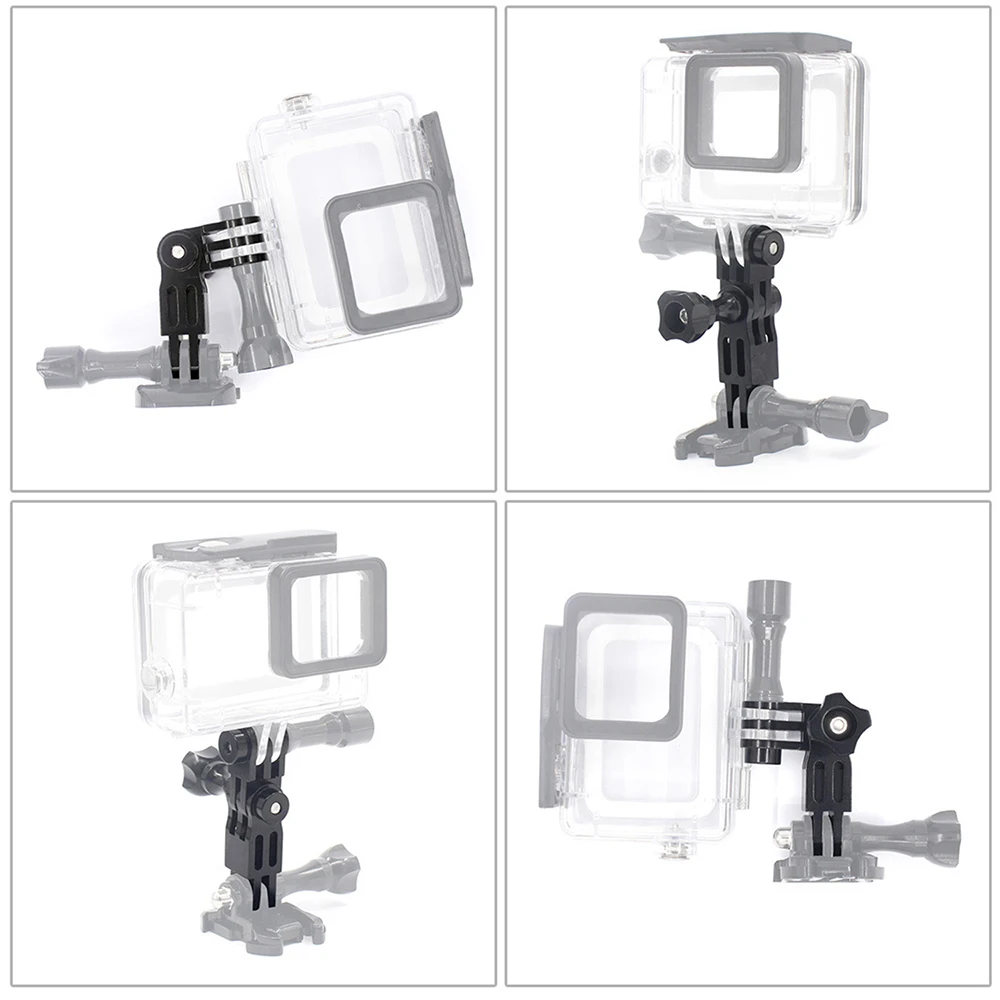 

New Aluminum Alloy Three-Way Pivot Arm Mount Adapter for Gopro HD Hero 3 2 SJCAM/Xiaoyi/GitUP Camera
