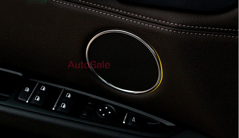 

Stainless Steel Interior Rear Armrest Box Air Condition Vent Cover Trim 1pcs Glossy For BMW X6 F16 2015