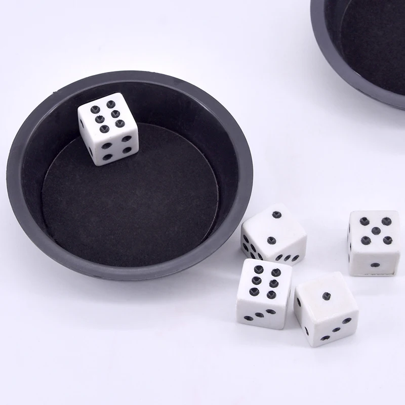 10 Uds. Dados para truco de magia negros supervoladores que aparecen en primer plano accesorios de truco ilusi&oacute;n de comedia mentalismo-2
